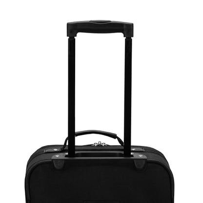 Rockland Fashion Softside Upright Luggage Set, Expandable, Black, 2-Piece (14/19) - color: Black, size: 2 Piece (19"/14" Tote)