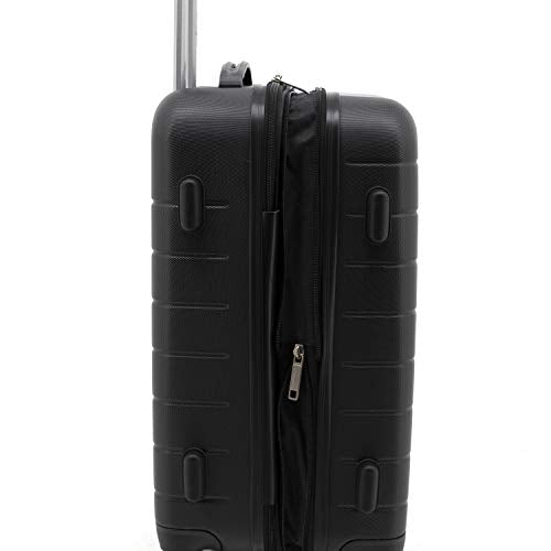 Wrangler Smart Spinner Hardside Luggage, 22-Inch Carry-On, Black - color: Black, size: Carry-On Only