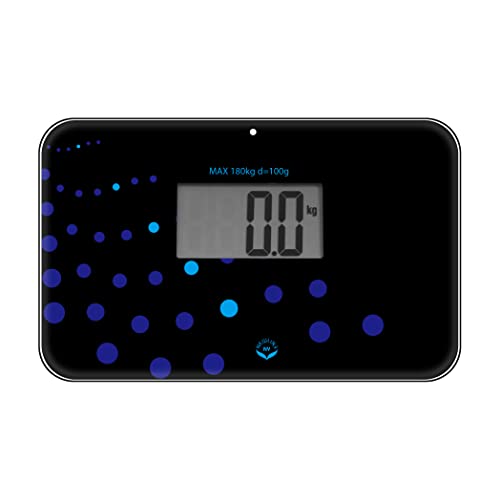 Auto Step On Super Mini Travel Bathroom Scale, 5.25" x 8.5" SBB0638SM: Twendy Wave - color: Trendy Wave