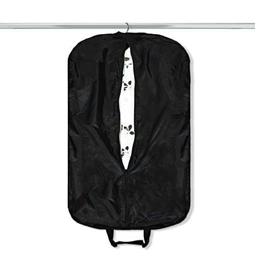 DALIX 39" Garment Bag Cover for Suits and Dresses Clothing Foldable w Pockets in Maroon - color: Maroon