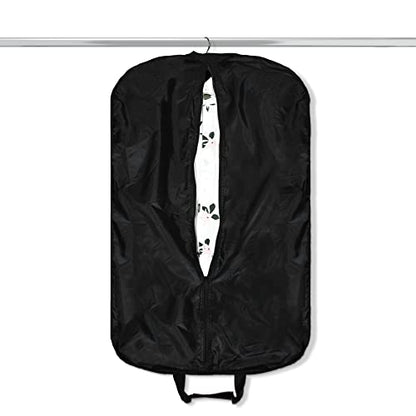 DALIX 39" Garment Bag Cover for Suits and Dresses Clothing Foldable w Pockets in Maroon - color: Maroon