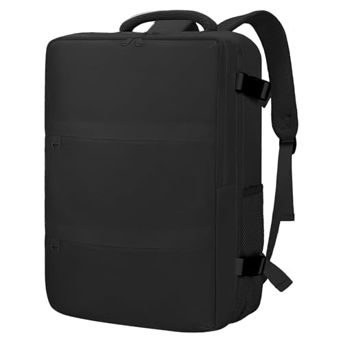 Travel Carry On Backpack for Women, TSA Approved 15.6" Laptop Daypack - color: Black, size: Medium