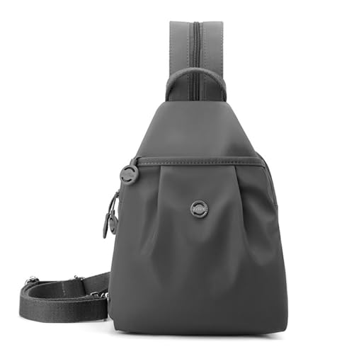 Large Capacity Multi‑Pocket Shoulder Handbag for woman,3 in 1 Travel Bag,Waterproof 2‑Way Commuter Bag,Convertible Backpack, Crossbody Bag - color: Polar Grey
