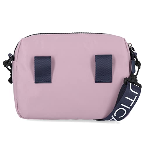Nautica Nylon Bean crossbody/Belt Bag adjustable shoulder strap - color: Lilac Rose