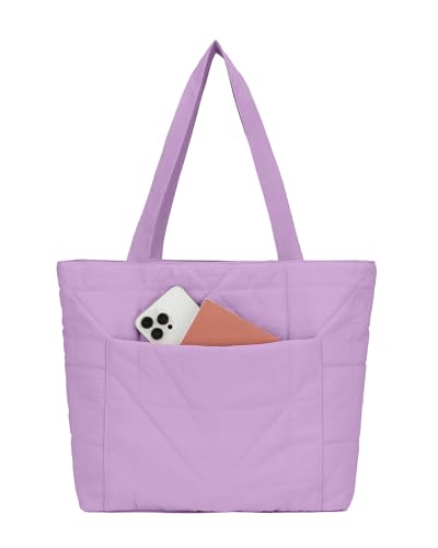 Urbanstand Small Tote Bag for Women, Lightweight Work Tote Bag with Zipper - color: Purple