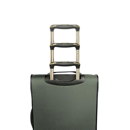 Kenneth Cole REACTION Chelsea Chevron Quilted Luggage, Olive, 24-Inch Checked - color: Olive, size: 24-Inch Checked