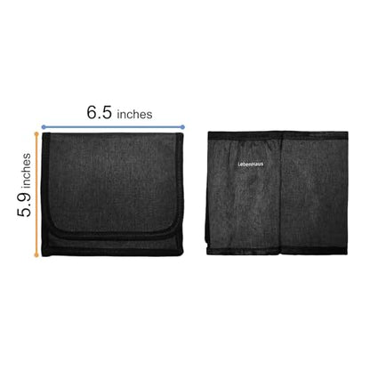 2 in 1 Luggage Cup Holder for Suitcase Airplane Drink Carrier Travel Black - color: black