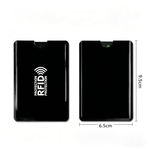 30 Pack RFID Blocking Sleeves, Credit Card Protector Holders for Contactless Cards - color: Black