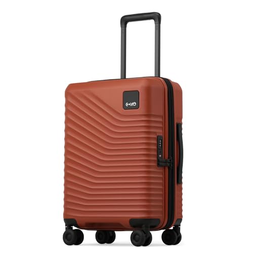 Coolife Luggage Carry-On, Lightweight PC Hardside Suitcase, 20-Inch, Black - color: Brown, size: Carry-On 20-Inch