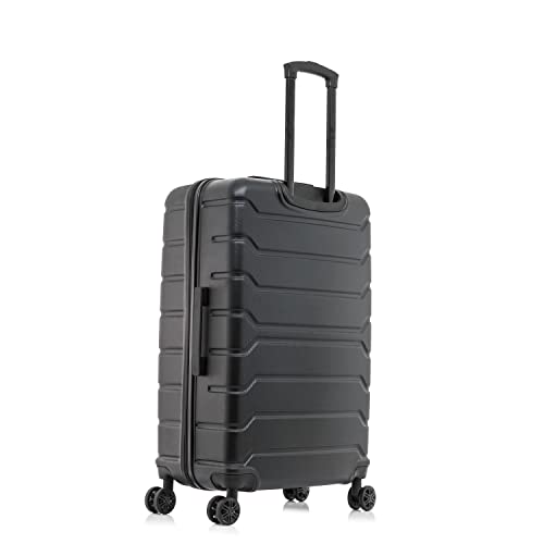 InUSA TREND Luggage with Spinner Wheels | Durable Lightweight Hardside Suitcase, Travel bag with Handle and Trolley, 28-Inch Large Checked luggage | Black - color: Black, size: 28 Inch