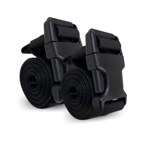 Multi Purpose Utility Strap with Duraflex Buckle 1” x 45” Quick Release and Adjustable 2 pc per Set - size: 1-inch