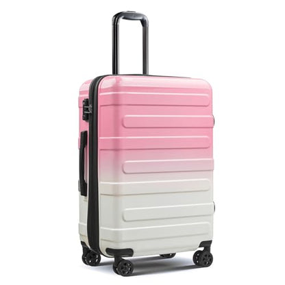 Carry on Luggage 22x14x9 Airline Approved, Expandable - color: Blush Pink, size: S (20 In Carry-on)