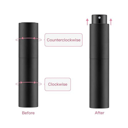 Tekson 10ml Travel Perfume Atomizer, Cologne Spray Bottle, Coffee Sprayer - color: Purple