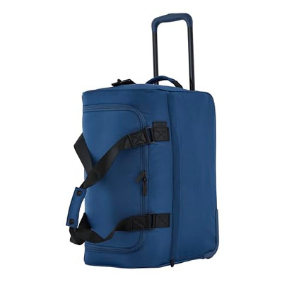 Scotch & Soda Amsterdam Travel Duffel Bag, Ocean Blue, 21-Inch Rolling - color: Ocean Blue, size: 21-Inch