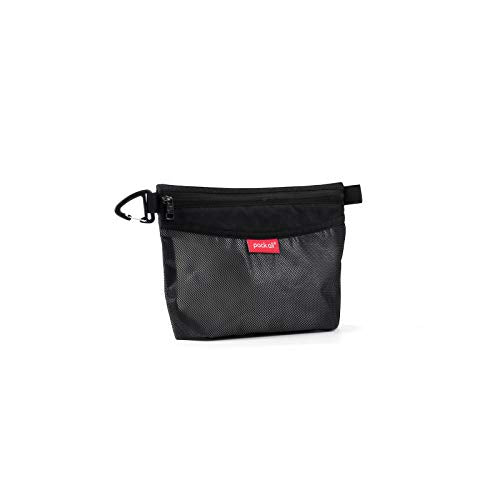 pack all Water-Resistant Zipper Pouch, Mesh Zipper Bag, 8.66"x5.91" - color: Black, size: Small