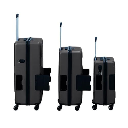 TACH Patented Connecting Hard Shell 3 Piece Luggage Set - 20, 24 & 28 inch Luggage | Carry-On, Medium & Large Rolling Suitcases - Black - color: Black, size: 3-Piece Set