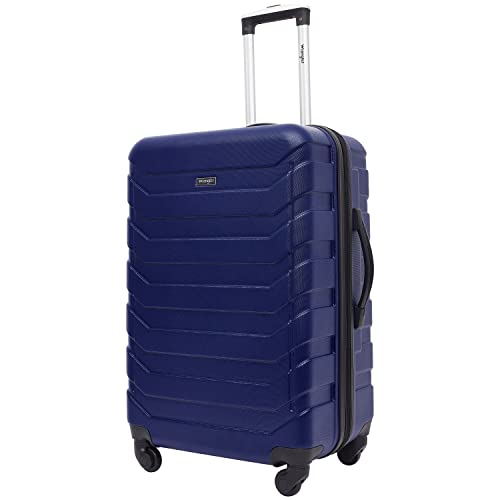 Wrangler 4 Piece Miami Luggage and Packing Cubes Set, Blue - color: Blue, size: 4 Piece Set