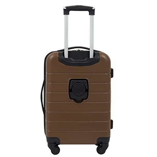 Wrangler Smart Spinner Hardside Luggage, 22-Inch Carry-On, Toffee - color: Toffee, size: Carry-On Only