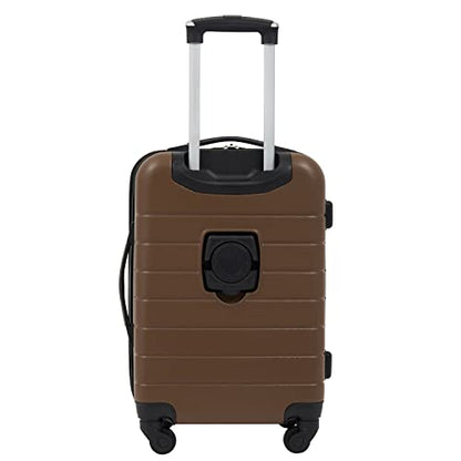 Wrangler Smart Spinner Hardside Luggage, 22-Inch Carry-On, Toffee - color: Toffee, size: Carry-On Only