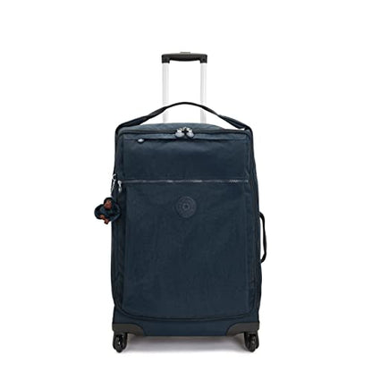 Kipling Women's Darcey Medium 26-Inch Softside Checked Rolling Luggage, 360 Degree Spinning Wheels, Adjustable Packing Straps - color: True Blue Tonal, size: Checked-Medium 26-Inch
