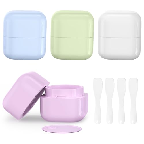 Travel Containers for Toiletries,4 Pack TSA Approved 1 oz Plastic Jars - size: 30ML(1oz)