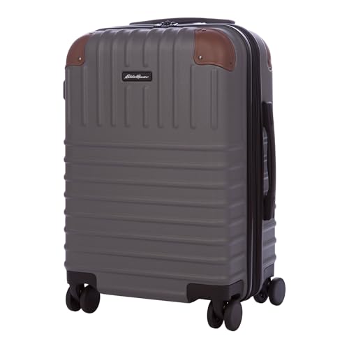 Eddie Bauer Strata Luggage | Hardside | Spinner Wheels | Expandable | Lightweight | Travel Essentials, Cinder, 22" (Carry-On) - color: Cinder, size: 22" (Carry-On)