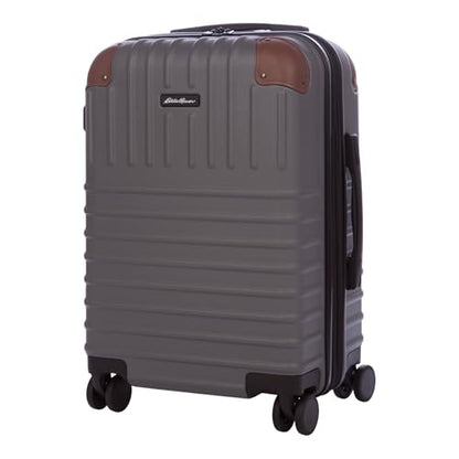 Eddie Bauer Strata Luggage | Hardside | Spinner Wheels | Expandable | Lightweight | Travel Essentials, Cinder, 22" (Carry-On) - color: Cinder, size: 22" (Carry-On)