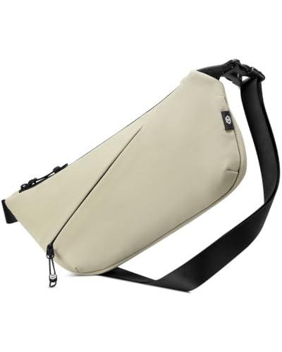 Flux 2L Sling Chest Bag with RFID Blocking Crossbody for Men Women - color: Khaki