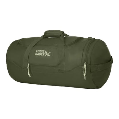 Eddie Bauer Stowaway Packable Duffel Bag | Travel | Foldable | Lightweight | Durable | Ripstop Polyester, 45L, Irish Moss - color: Irish Green