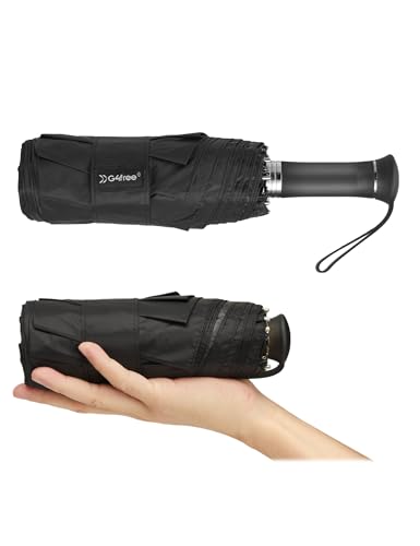 G4Free 46 Inch UPF 50+ Sun Umbrella with Extendable Built-in Handle - color: Black