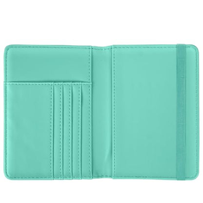 Coco Rossi Passport Holder for Travel Women Slim RFID Passport Cover Wallet - color: Green Daisy