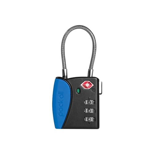 pack all TSA Approved Travel Luggage Locks, Resettable 3-Digit Code - color: Navy, size: 1 Pack