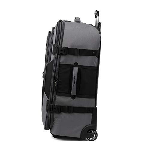 Travelpro Bold Softside Checked Rollaboard, Grey/Black, 28-Inch - color: Grey/Black, size: Checked-Large 28-Inch