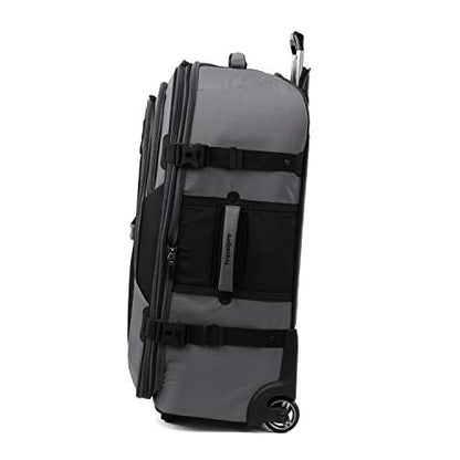 Travelpro Bold Softside Checked Rollaboard, Grey/Black, 28-Inch - color: Grey/Black, size: Checked-Large 28-Inch