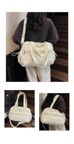 Gym Bag Sport Duffel Overnight Weekender Travel Bag, White - color: M5-White
