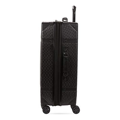 SwissGear 7739 Hardside Luggage Trunk with Spinner Wheels, Black, Checked-Large 26-Inch - color: Black, size: Checked-Large 26-Inch