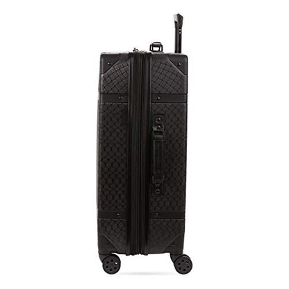 SwissGear 7739 Hardside Luggage Trunk with Spinner Wheels, Black, Checked-Large 26-Inch - color: Black, size: Checked-Large 26-Inch