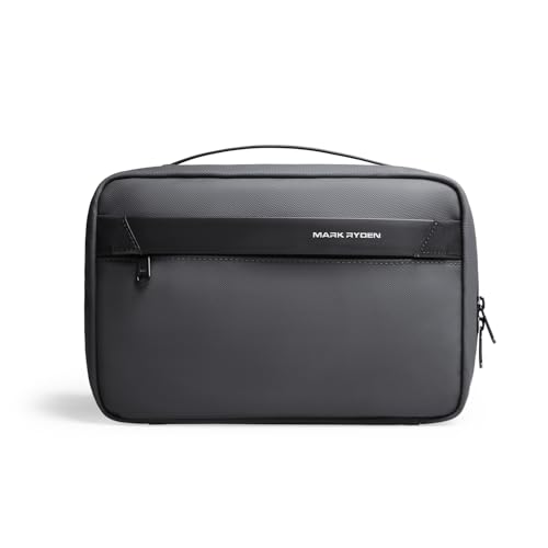MARK RYDEN Hanging Toiletry Bag for Men, Travel Toiletry Organizer Dopp Kit - color: Dark Grey