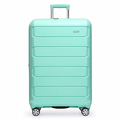 Traveler's Choice Pagosa Hardshell Expandable Luggage with Spinner Wheels, Mint, 30-Inch Large - color: Mint, size: 30-Inch Large