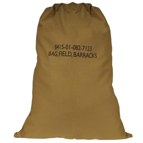 Rothco Barracks Bag, Heavyweight Cotton Canvas, Coyote Brown, 24" x 32" - color: Coyote Brown, size: 24" x 32"