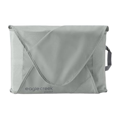Eagle Creek Pack-It Reveal Garment Folder, Large, Storm Grey | Travel Garment Bag with Compression Wings to Maximize Luggage Space, Convenient Top Handle, Quick-Drying Material - color: Grey