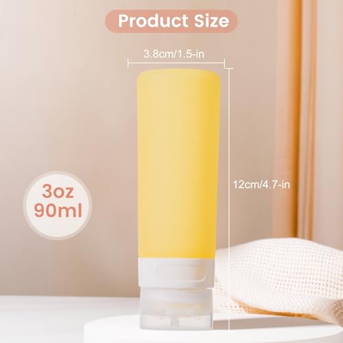 MICEBAY 3 oz Condiment Squeeze Bottles, Leakproof Salad Dressing Container - color: Candies, size: 3 OZ