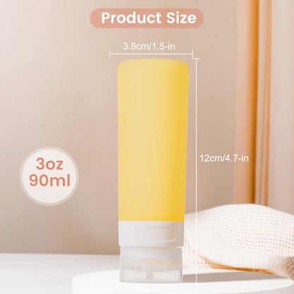 MICEBAY 3 oz Condiment Squeeze Bottles, Leakproof Salad Dressing Container - color: Candies, size: 3 OZ