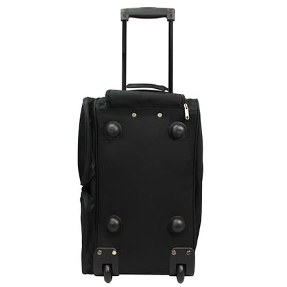 Hipack Carry-on Rolling Duffle Bag - color: Black