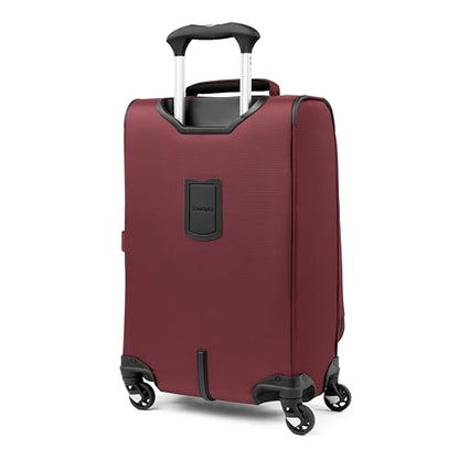 Travelpro Maxlite 5 Softside Carry-On Luggage Spinner, Red, 21-Inch - color: Burgundy, size: Carry-on 21-Inch
