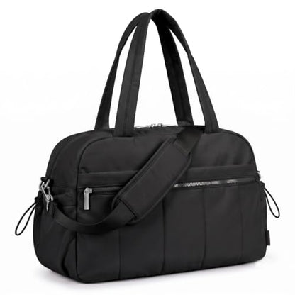 Duffle Bag Gym Bag, Personal Items Bag, Overnight Weekender - color: puffy black