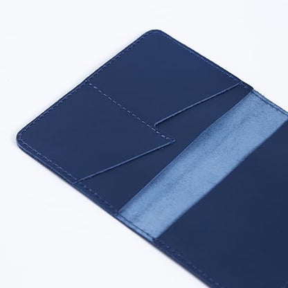 INCARNE Leather Passport Cover - Passport Wallet - Passport Sleeve with Card Slots & Note Compartment, Classic Blue - color: Classic Blue, style: Maple Canada