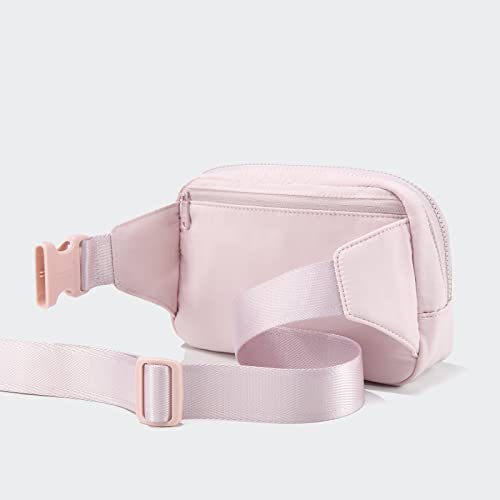 Pander Belt Bag Large 2L, Nylon Fanny Pack Purse for Women and Men with Adjustable Strap - color: Pink