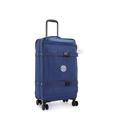 Kipling Women's Spontaneous Medium Softside Spinner Wheel Luggage, Integrated TSA Accepted Lock - color: Casual Blue C