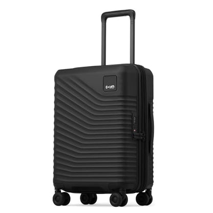 Coolife Luggage Carry-On, Lightweight PC Hardside Suitcase, 20-Inch, Black - color: Black, size: Carry-On 20-Inch